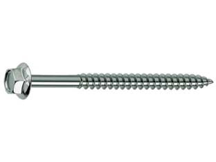 VITE TIRAFONDI PER LEGNO TE CON FINTA RONDELLA ZINCATA IN BLISTER- - ø mm.6x100 in blister pz.10 (C) - 5 blister AMBROVIT