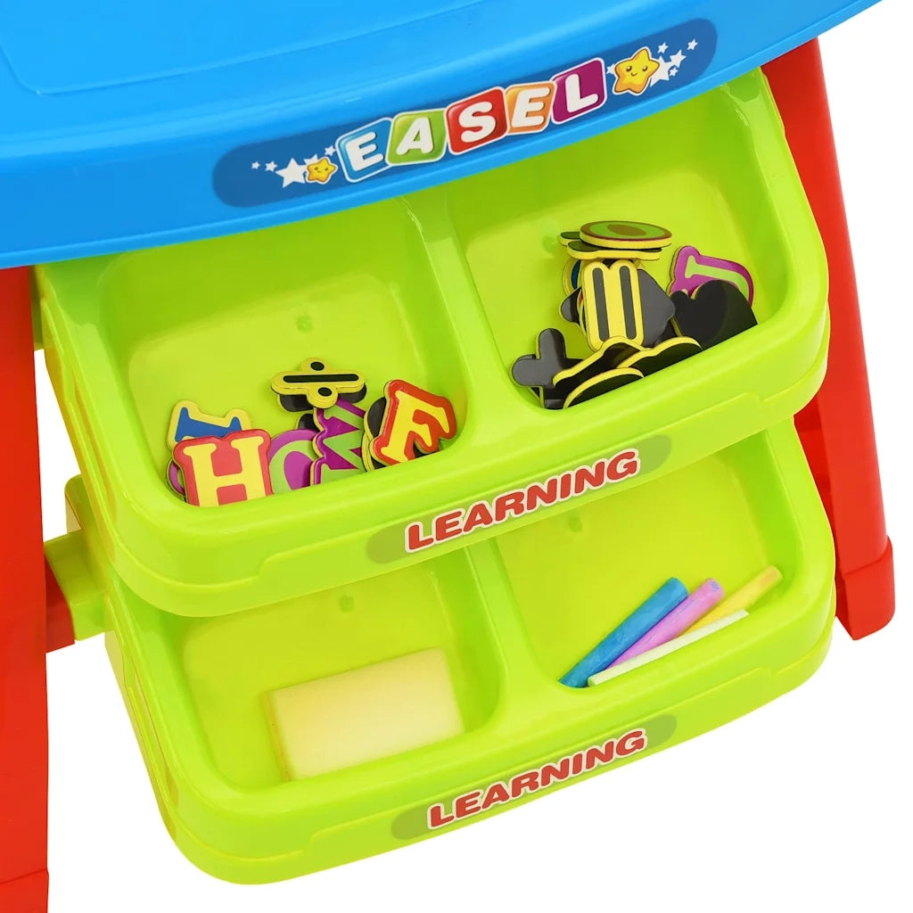 Set da Gioco 3-1 per Bambini con Cavalletto e Scrivania CFW2058703