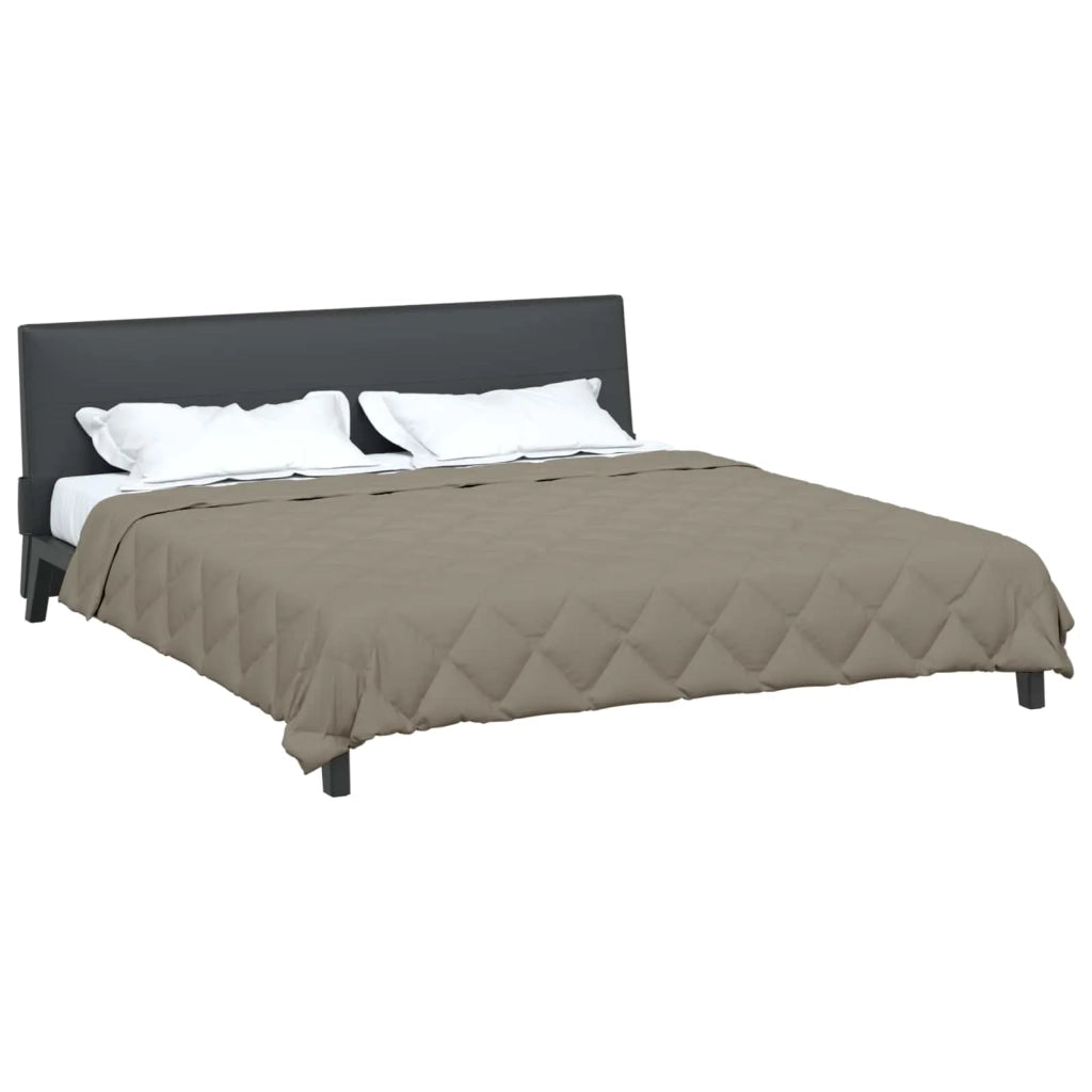 Piumone | Duvet Completo Annuale Grigio chiaro 220 x 240 cm Microfibra
