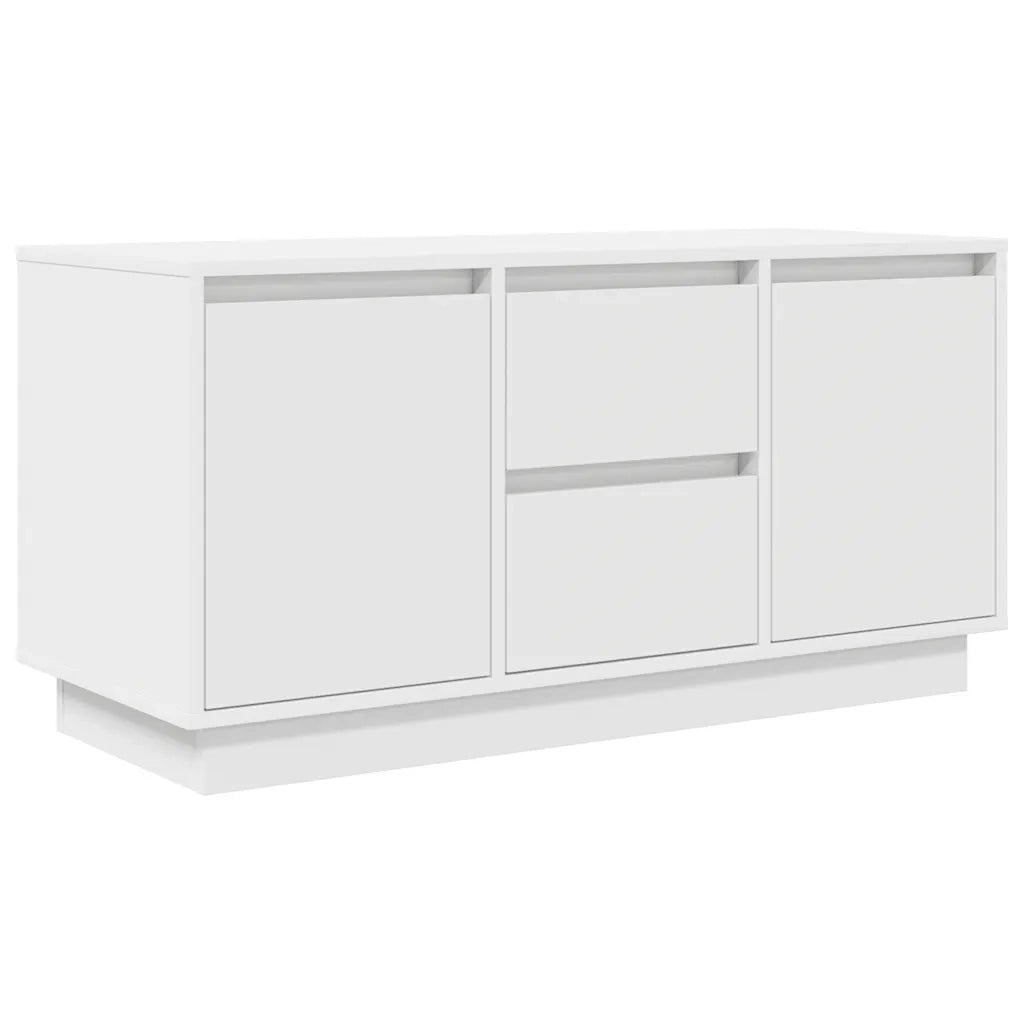 Mobile Porta TV con Luci LED-Mobile per TV-Credenza TV Bianco 100x41x50 cm