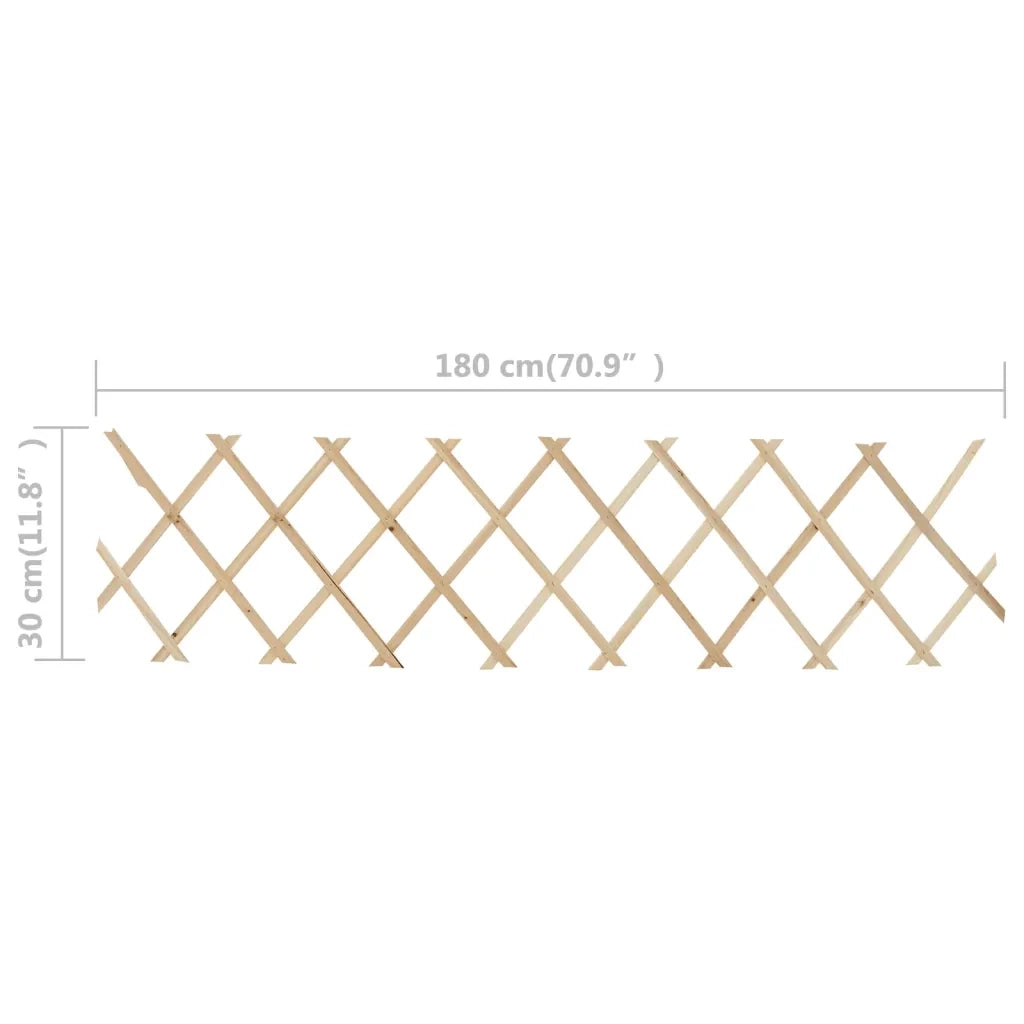 Recinzione da Giardino | Recinzione a Traliccio 5 pz in Legno di Abete 180x30 cm