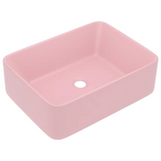 Lavandino Luxury Rosa Opaco 41x30x12 cm in Ceramica CFW4181555