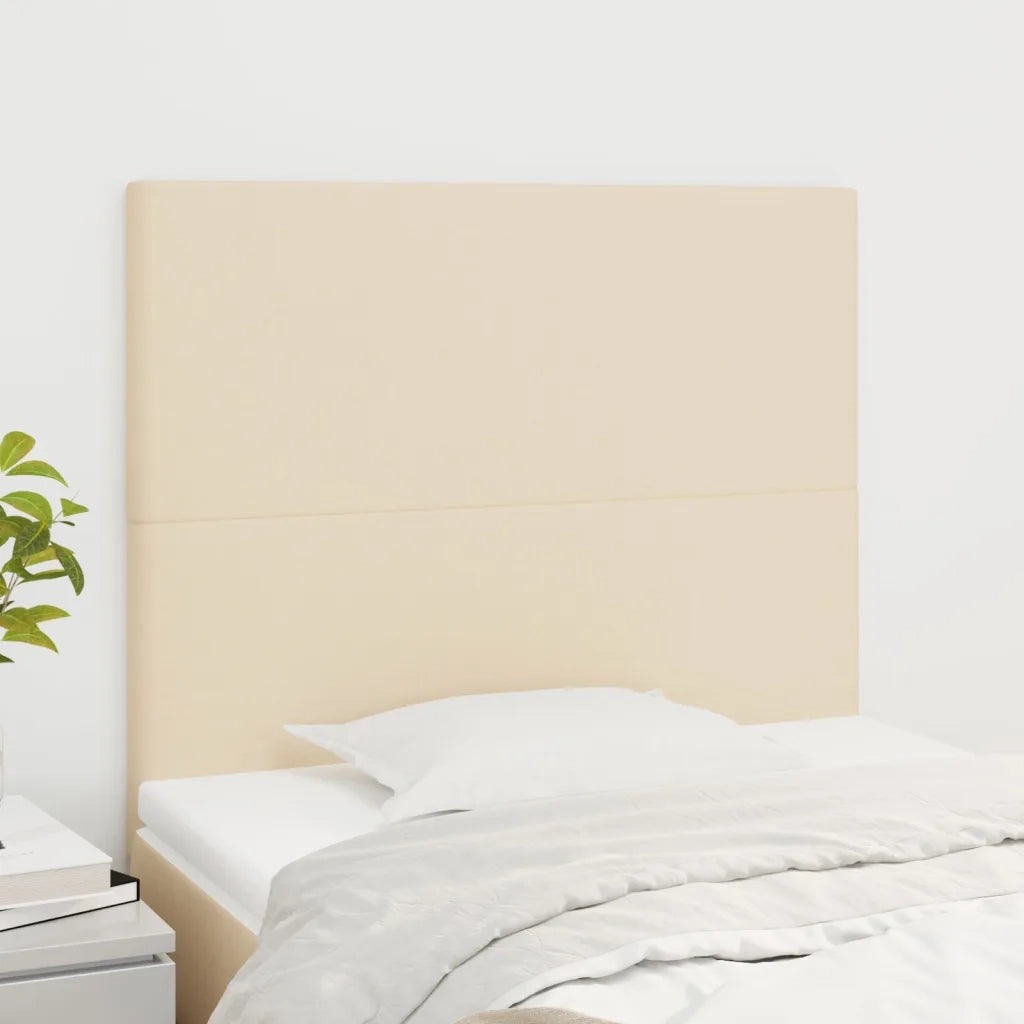 Testiera | Testata Crema 90x5x118/128 cm Tessuto