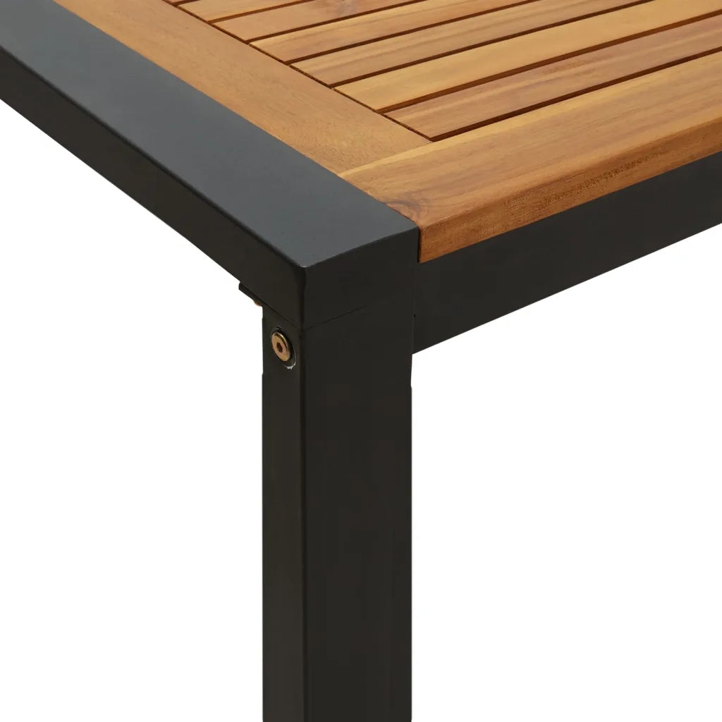 Tavolo Giardino con Gambe a U 180x90x75cm Legno Massello Acacia 319517