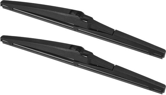 Due Raccoglitori di Parabrezza con Forma OE - Gomma Sintetica - Resistenti alle Sollecitazioni - Senza Strisce - 2 Pezzi - Vista Chiara - Raccoglitori di Parabrezza
