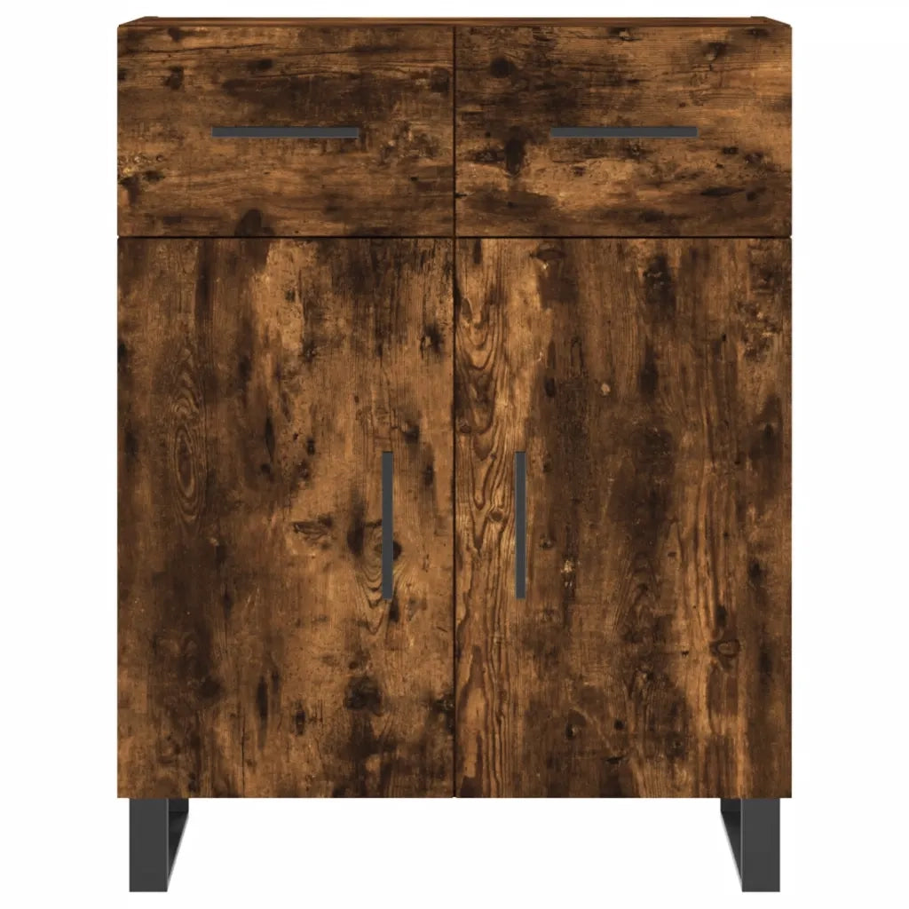 Credenza-Buffet-Armadio da cucina Rovere Fumo  69,5x34x180 cm in Legno Multistrato 153871