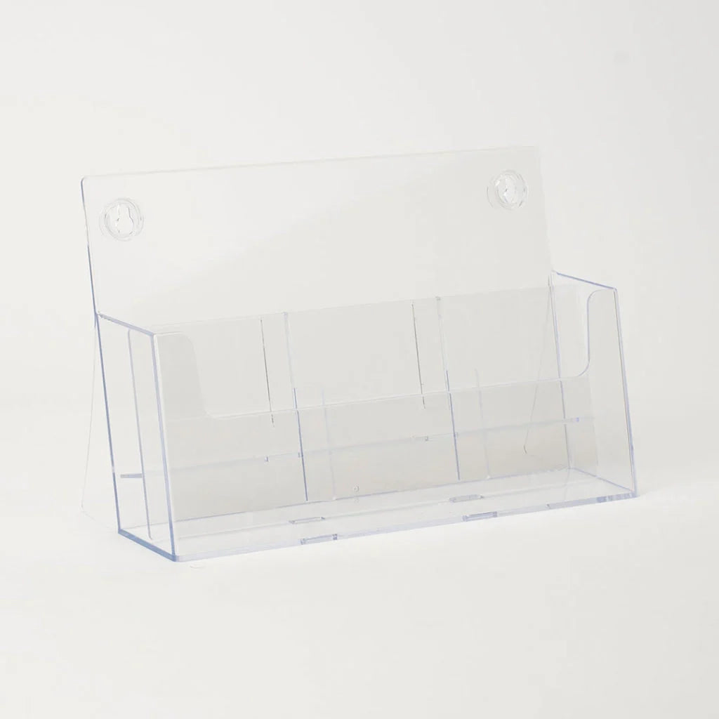 Porta depliant in plexi 6 Tasche 1/3 A4