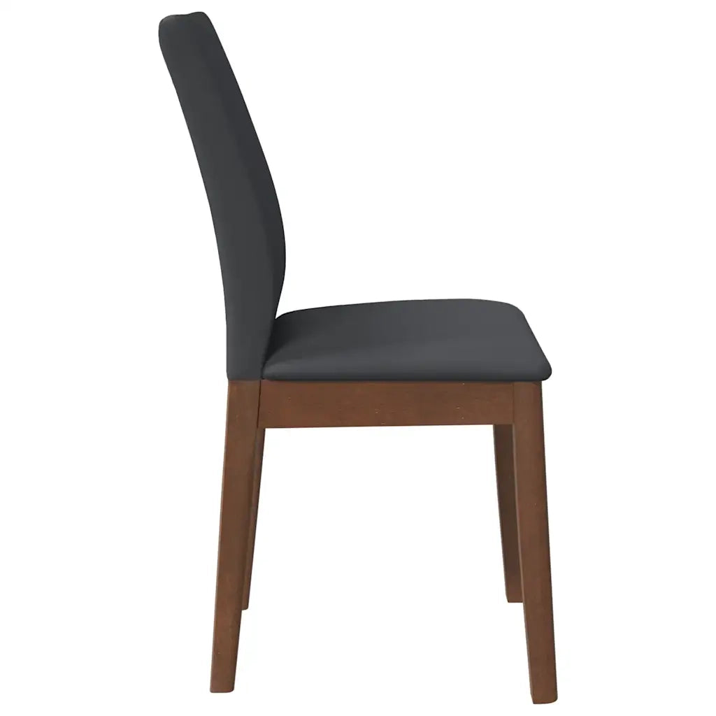 Sedie da Pranzo con Cuscini 2 pz | Sedie da cucina Marrone Legno Massello di Hevea