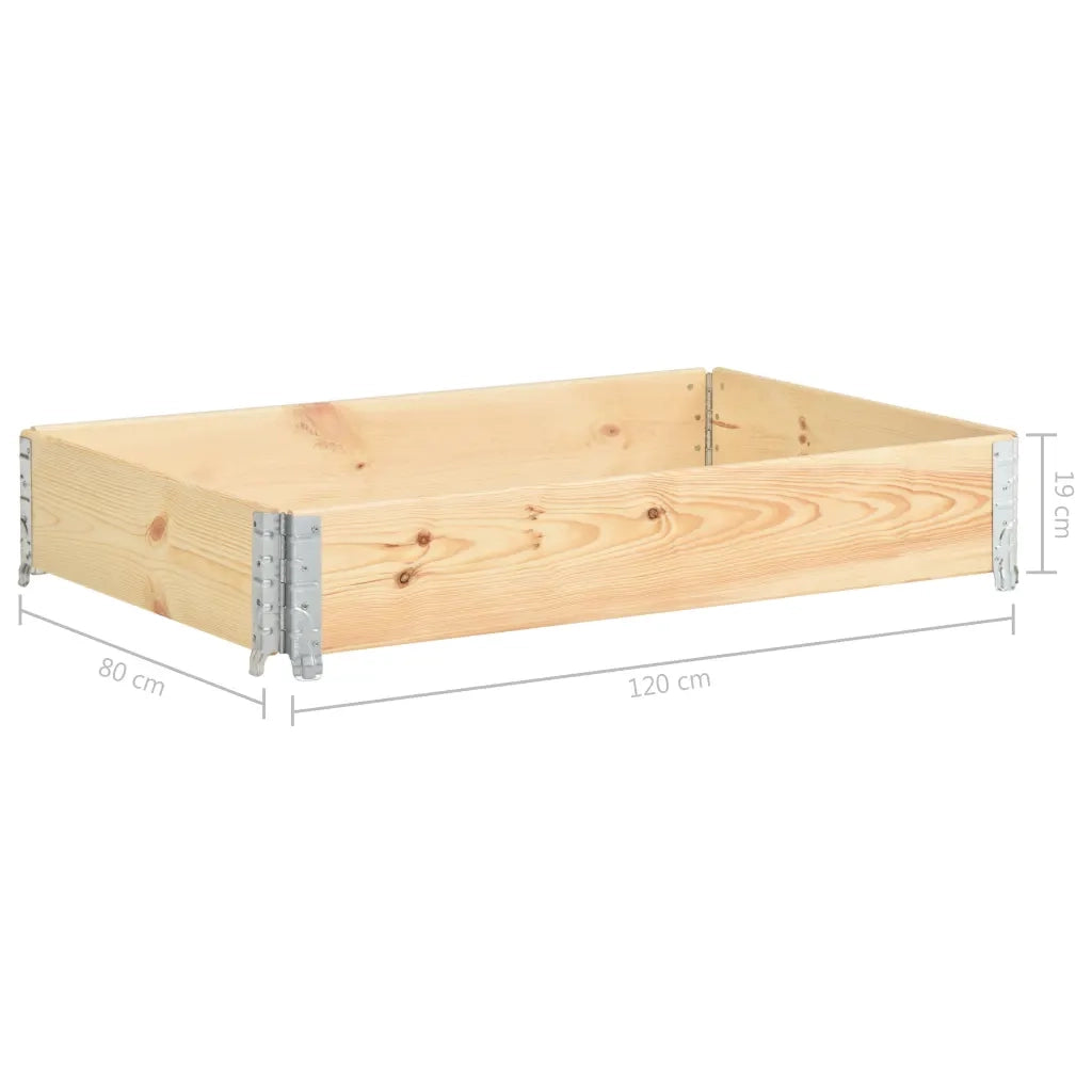 Collare per Pallet 80x120 cm in Legno Massello di Pino CFW1481091
