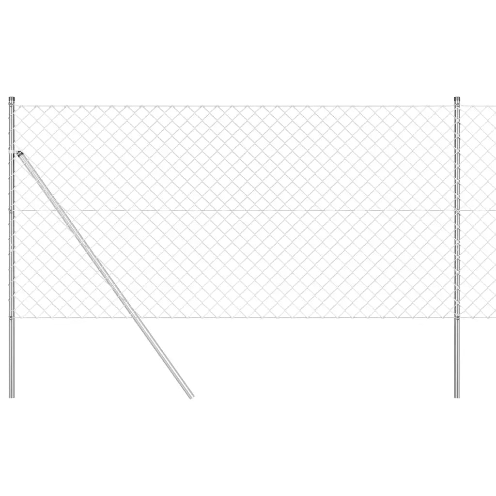 Palo della recinzione | Pannello per recinzione Argento 25 x 1 m (rete 60 x 60 mm)