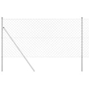 Palo della recinzione | Pannello per recinzione Argento 25 x 1 m (rete 60 x 60 mm)