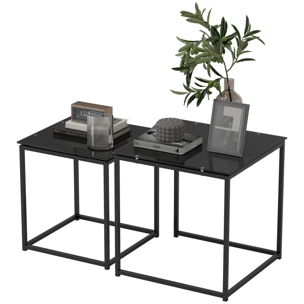 Tavolino moderno ¨C Minimal ¨C nero vetro