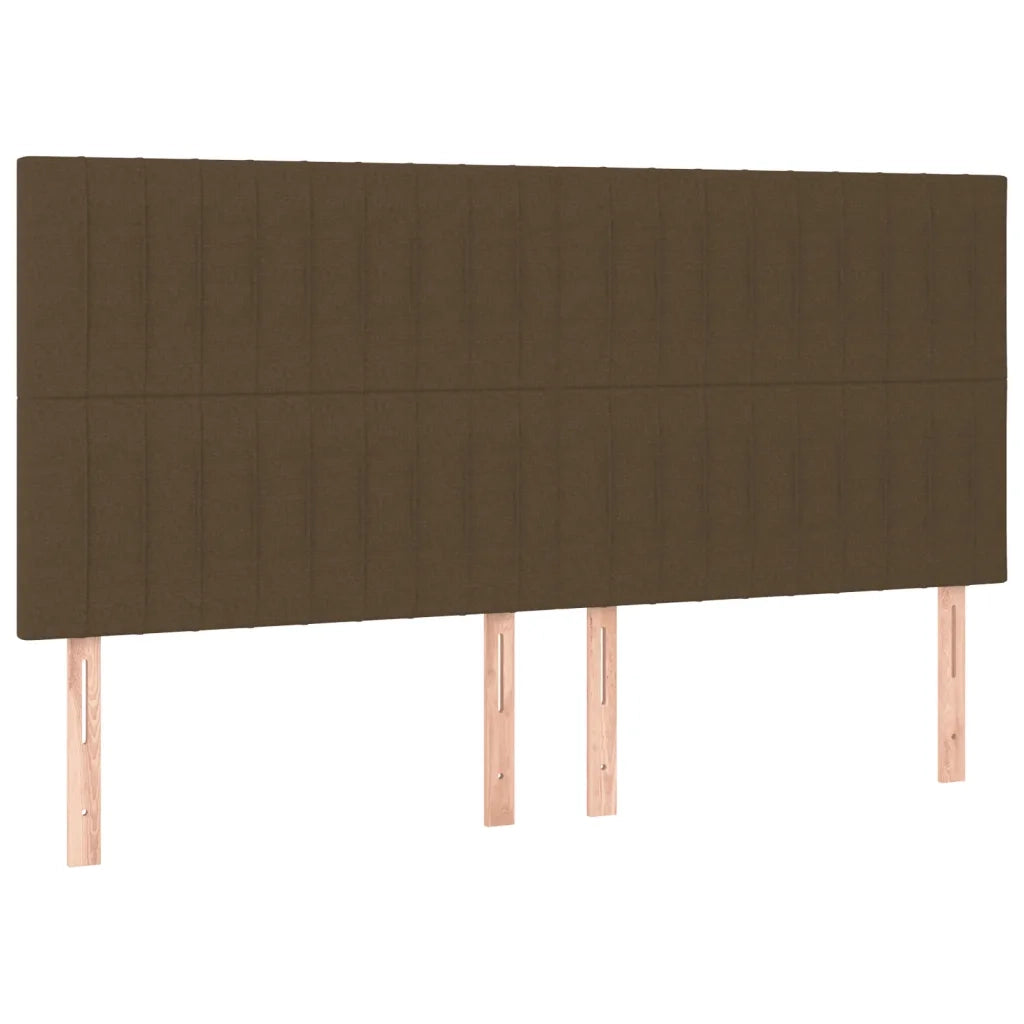 Letto matrimoniale | Letto per adulti | Giroletto senza Materasso Marrone Scuro 160x200 cm Tessuto