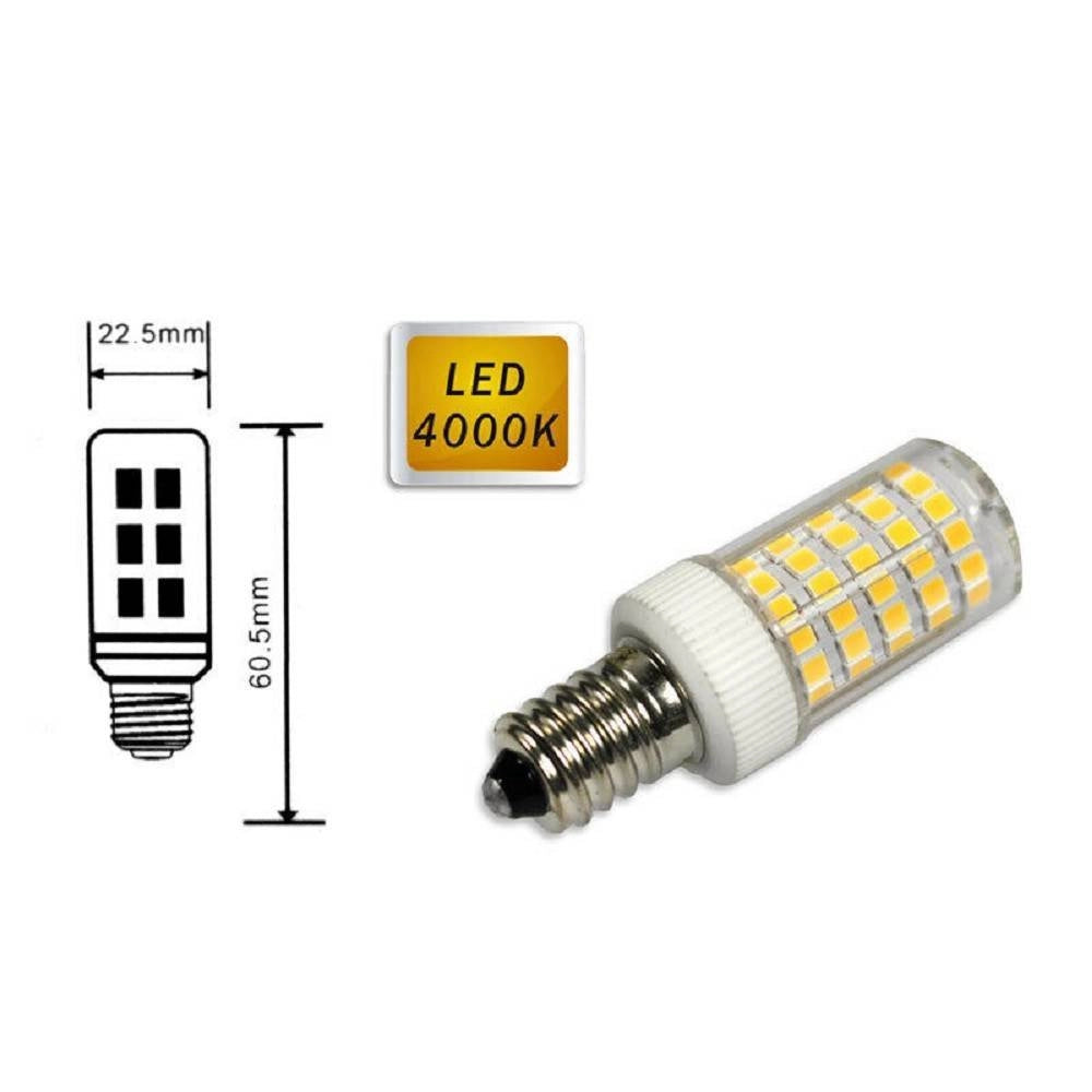 Trade Shop - Lampadina 86 Led E14 7watt Piccola Luce 6500k 3000k 4000k Frigo E Cappa - -bianco Naturale      -
