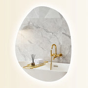 Specchio da Bagno con Luce LED ¨C Minimal ¨C Bianco 70x50 cm