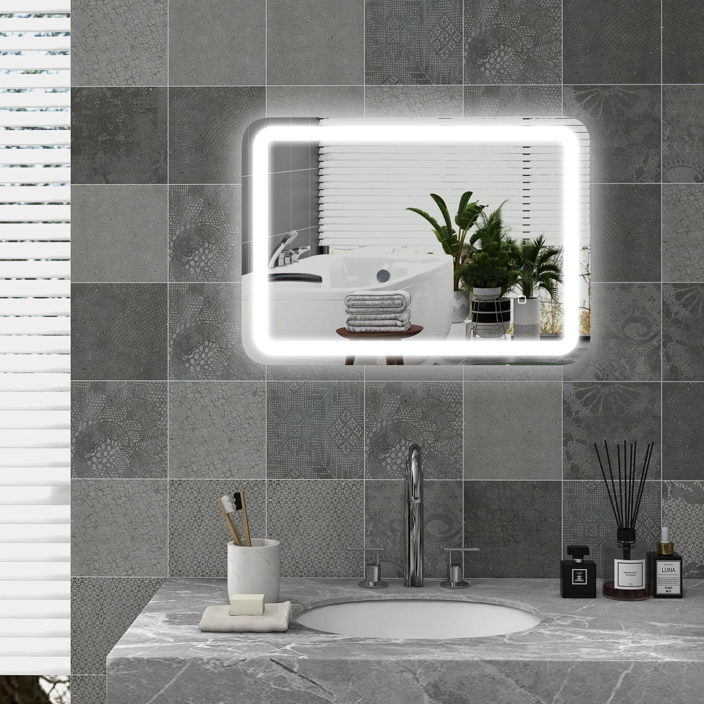 Specchio da Bagno con Luci LED Antivaho ¨C zephmum ¨C 50x70 cm