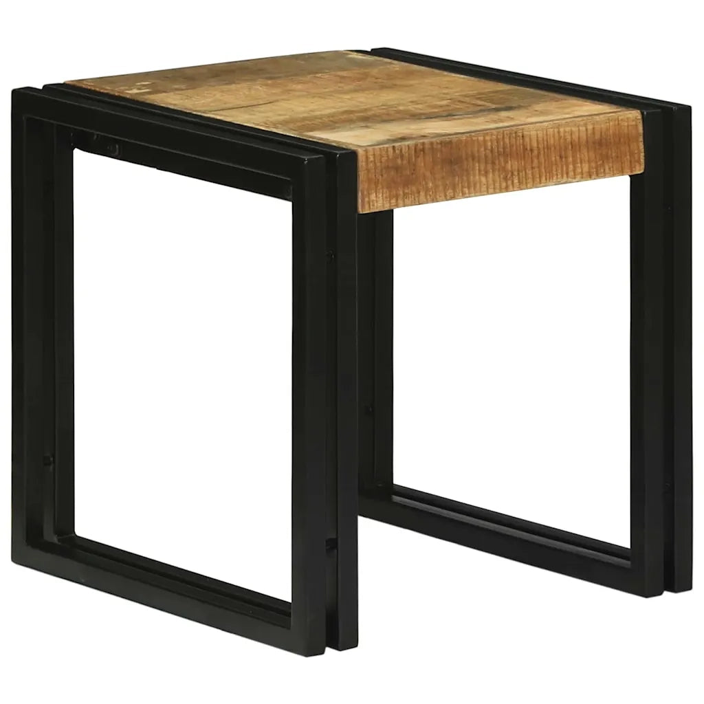 Tavolo Nesting 3 pcs Legno di mango massello e metallo 4104727