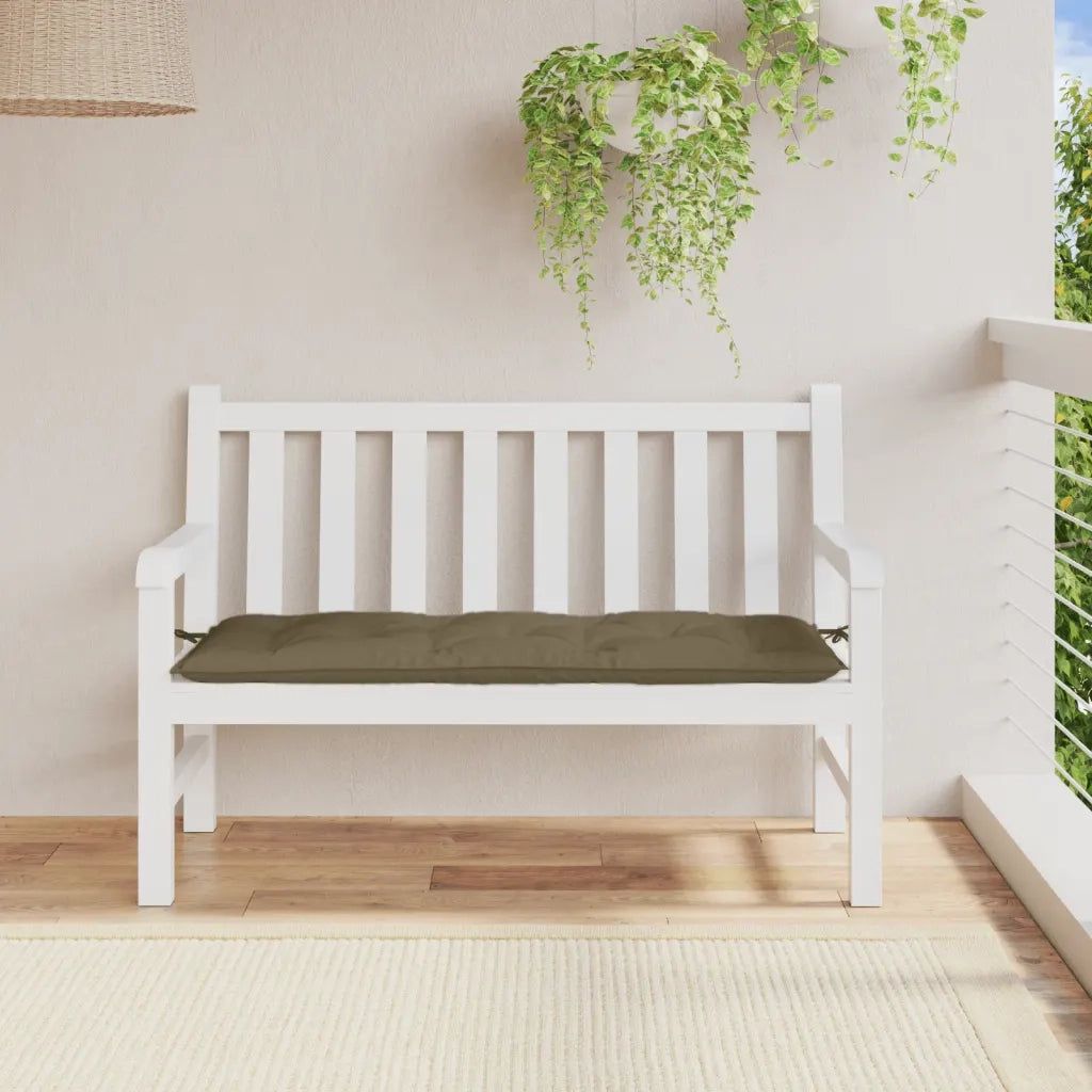 Cuscino per Panca da Giardino Tortora Mélange 120x50x7cm 4002550