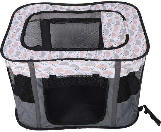 Recinzione per Animali Portatile - Box per Cani Opportuna - Recinzione Quadrata per Cani - Scatola di Trasporto per Gatti - Area di Gioco Sicura - Ambiente Comodo