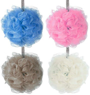 Set di spazzole per il corpo 4 pezzi - Risciacqua e idrata - Circa 10 cm - Antibatterico - Materiale PE - Luffa