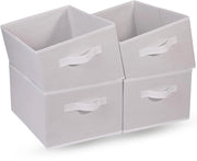 Organizzatori pieghevoli - Risparmio di spazio - Set da 4 - Tessuto - 39x29x20 cm