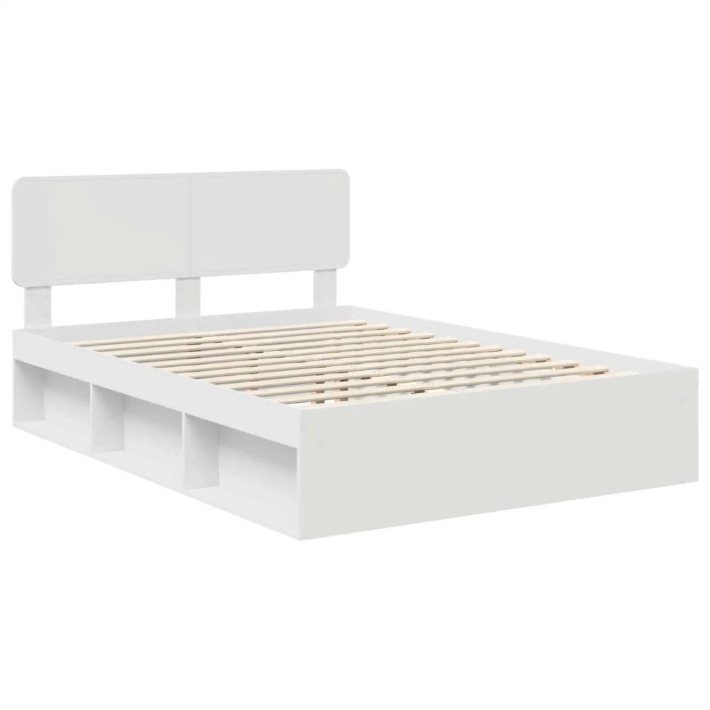 Struttura del letto Bianco 140 x 200 cm Pino massello 3412069