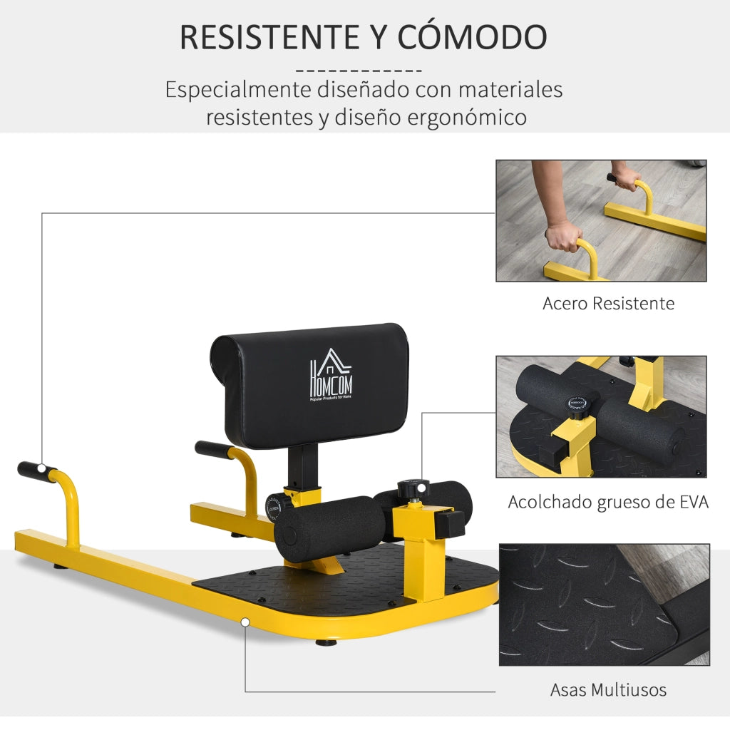 Panca Fitness Multifunzione ¨C Xylo ¨C Giallo Squat Addominali 3in1