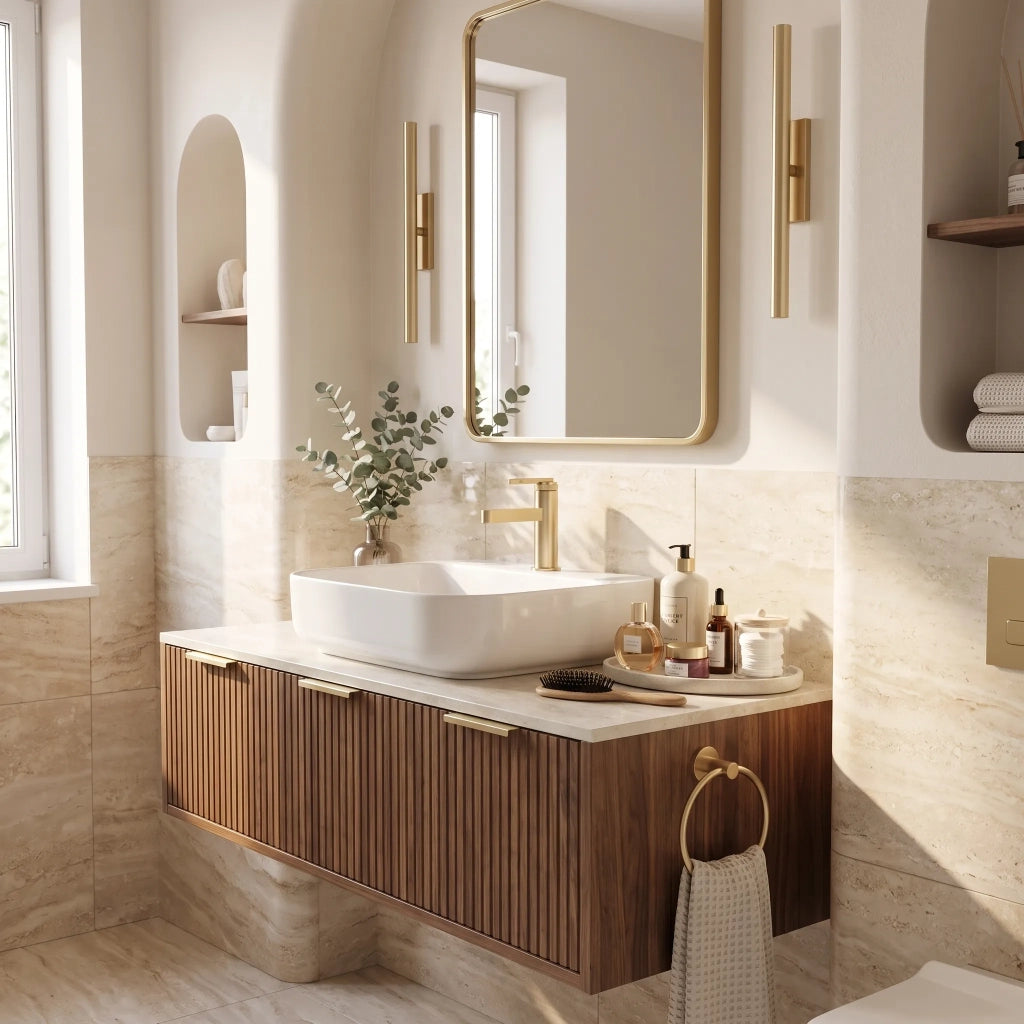 Rubinetto Da Bagno Rea Grace Brush Gold