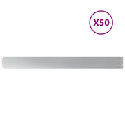 Bordure per Prato 50 pz 10x103 cm Acciaio Zincato CFW5055271