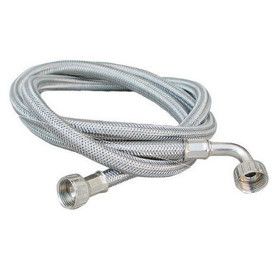 TUBO CARICO LAVATRICE INOX CON CURVA- mt. 1,50- DH- pezzi 1