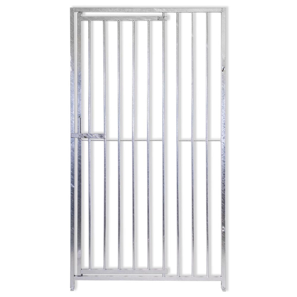 Pannello con porta tubolare per box cani con zincatura a caldo 100xh180 cm