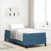 Struttura del letto-Giroletto-Rete del Letto Blu Scuro 100 x 200 cm Tessuto 182306