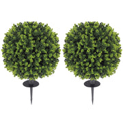 Set 2 Piante Artificiali Bosso Sfera ¨C Xylo ¨C Verde UV-resistente Interno Esterno
