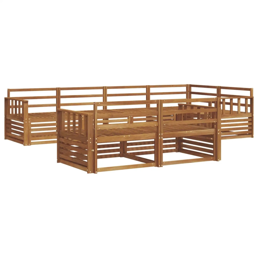 Set di divani da esterno 7 pcs Naturale 3373609