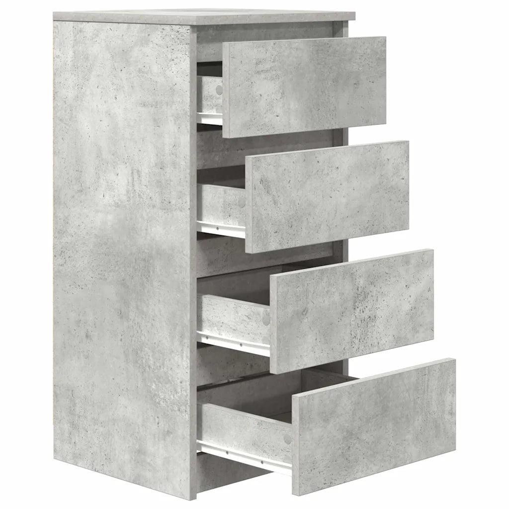 Credenza | Madia | Buffet da pranzo | Armadio da pranzo Grigio Cemento 37,5x35x76 cm in Legno Multistrato