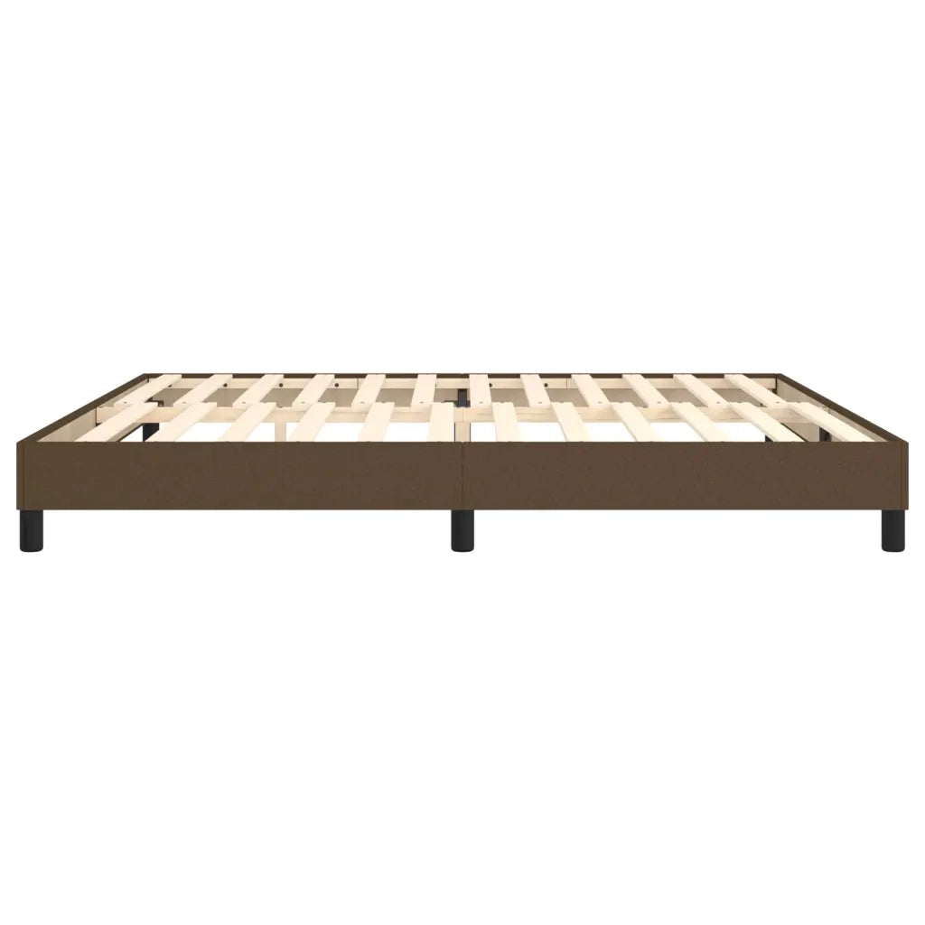 Letto matrimoniale | Letto per adulti | Struttura Letto a Rete a Molle Marrone Scuro 200x200 cm in Tessuto