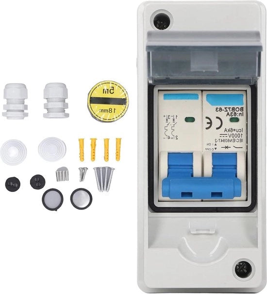 Disconnettore solare DC miniaturizzato - IP65 acqua resistente 63A 1000V.