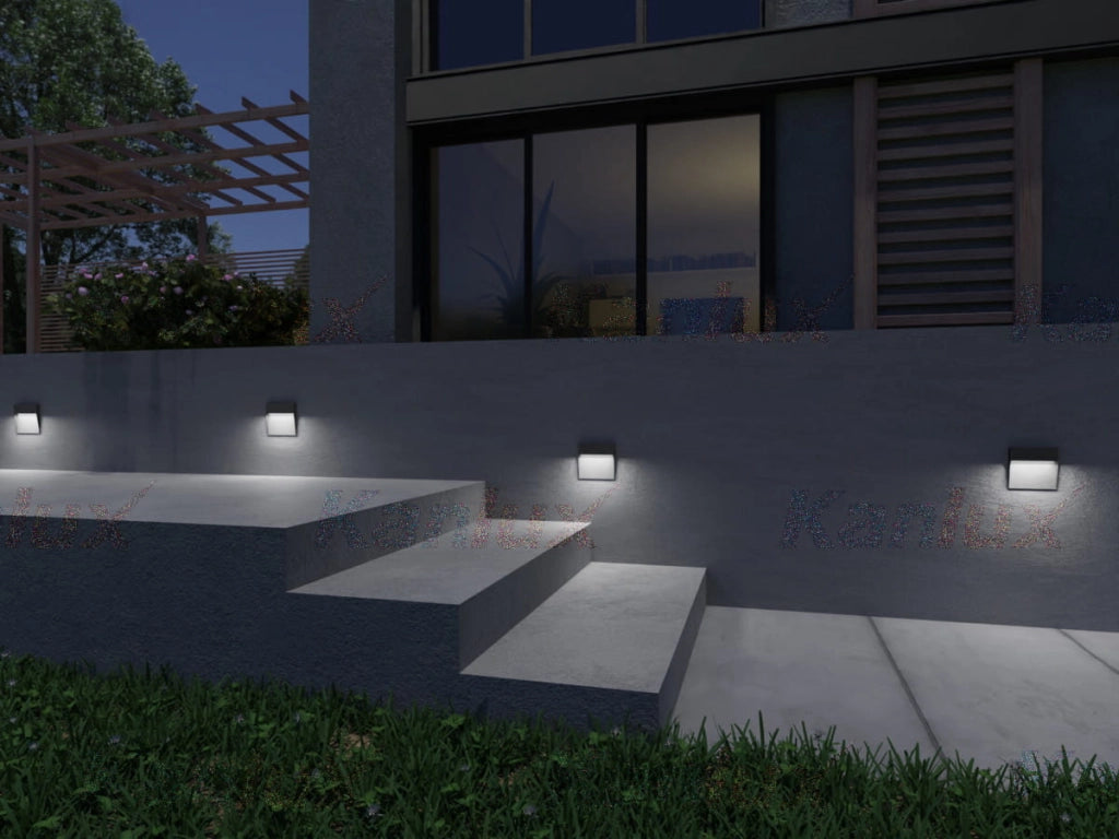 Applique esterna Kanlux DULI LED 6,5W 4000K antracite