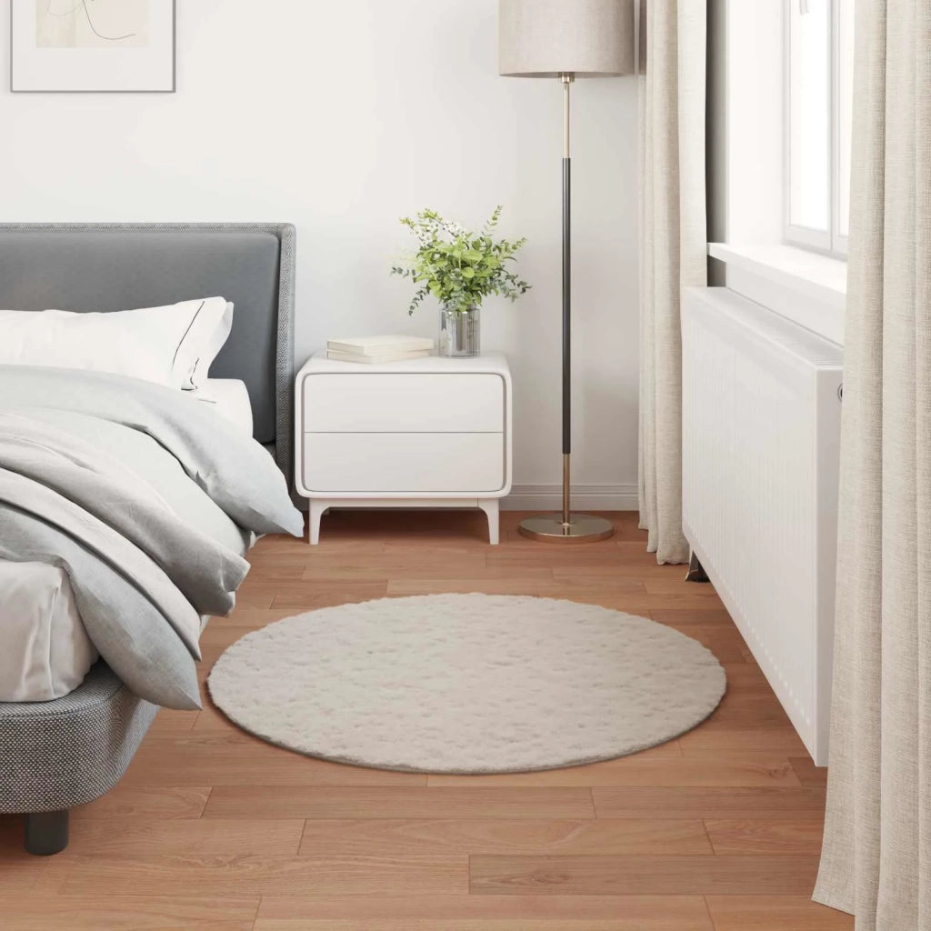 Tappeto del soggiorno | Tappeto antiscivolo in sintetica di coniglio OLITE Beige