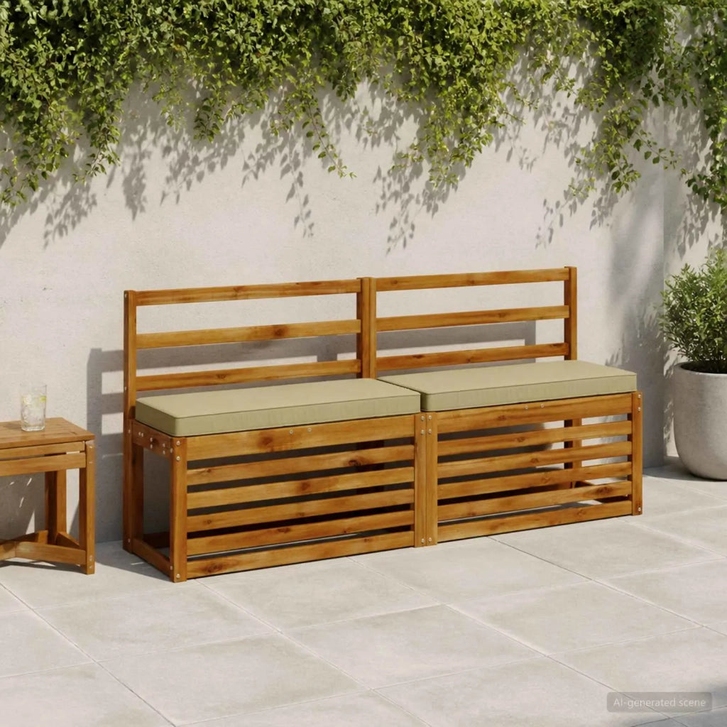 Cuscini per Panchina a 2 Pezzi VUGHT 2 pcs 100% Poliestere 950359