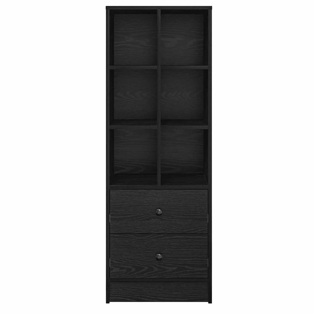 Credenza con cassetto Rovere Nero 45,5 x 34 x 127 cm 869363