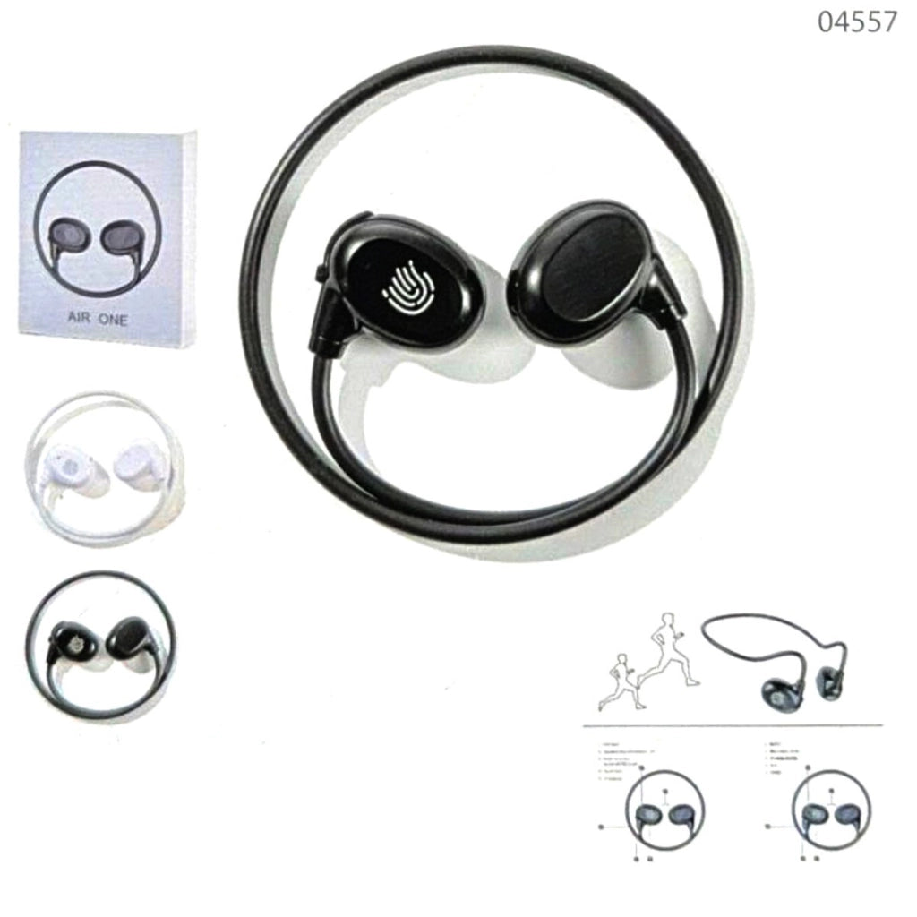 CUFFIE SPORT STEREO AUDIO MUSICA AURICOLARI BLUETOOTH SMARTPHONE CELLULARE 04557
