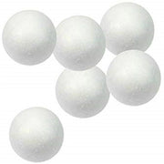 Trade Shop - Palla Sfera 30pz Polistirolo 2.5cm Bianca Pallina Decorazione Lavoretti Addobbi Natalizi -