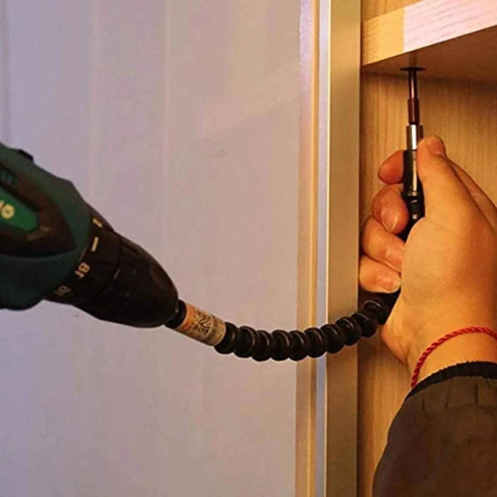 Trade Shop - Cacciavite Con Estensione Flessibile E Con Punte Di Ricambio 8 In 1 -