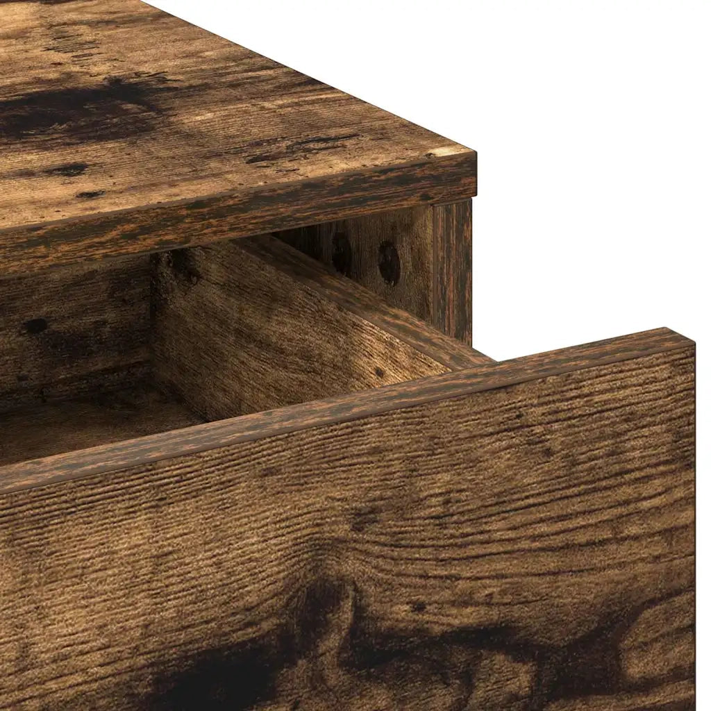 Toeletta | Tavolo da Trucco Rovere fum¨¦ 50 x 41 x 135 cm Legno multistrato