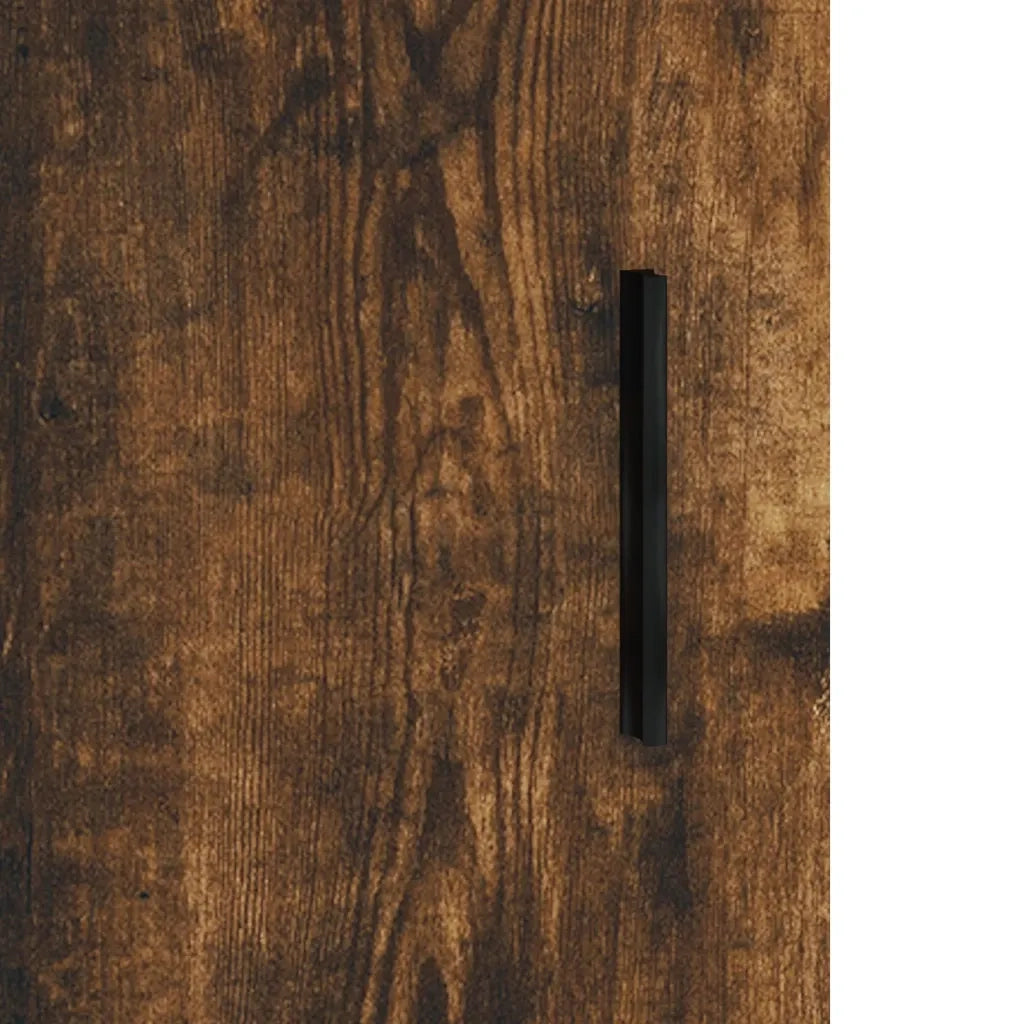 Credenza Rovere Fumo 100x36x60 cm in Legno Multistrato 828193