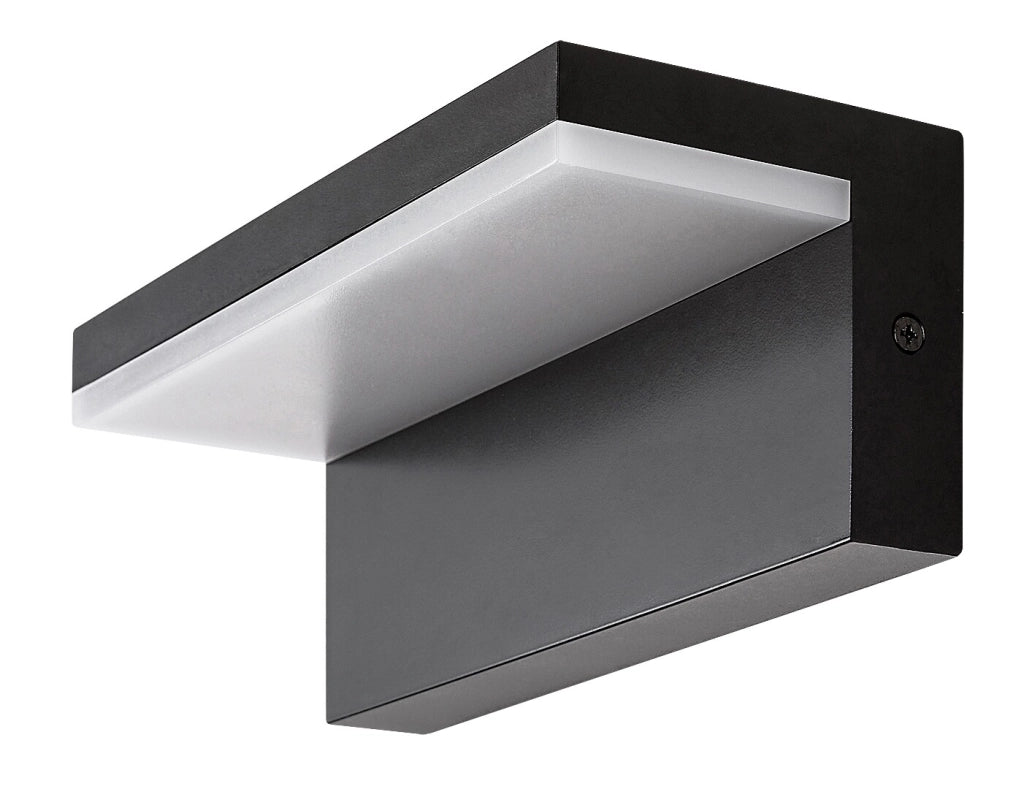 Applique esterna moderna nera LED 10W 4000K IP54 Zaragoza