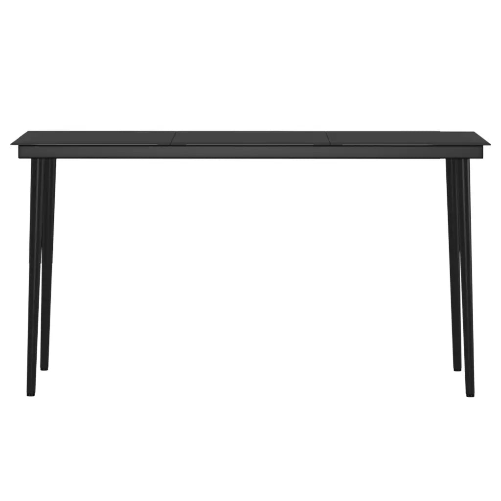 Set da Pranzo da Giardino 7 pz con Cuscini Beige e Nero 3099320