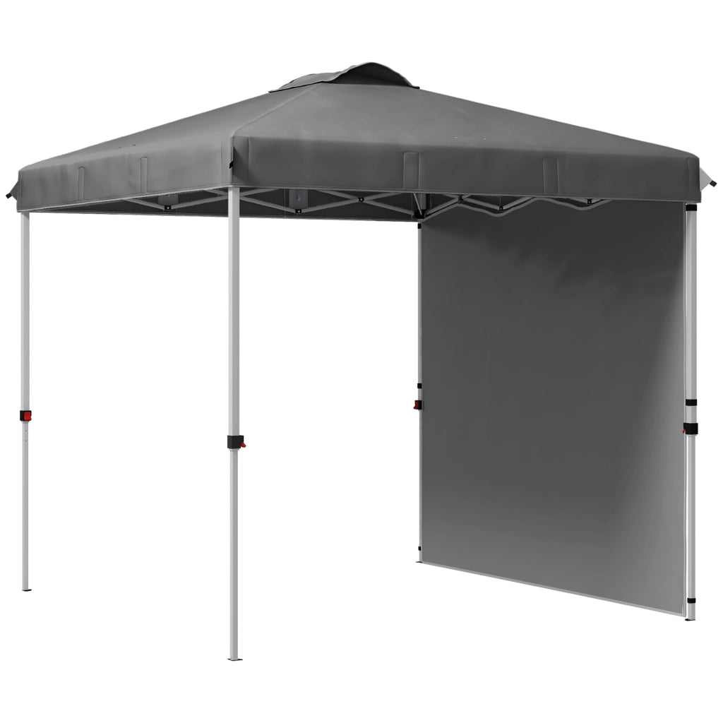 Gazebo Pieghevole da Giardino ¨C Xylo ¨C 2,5x2,5 m Grigio Antracite con Parete Laterale