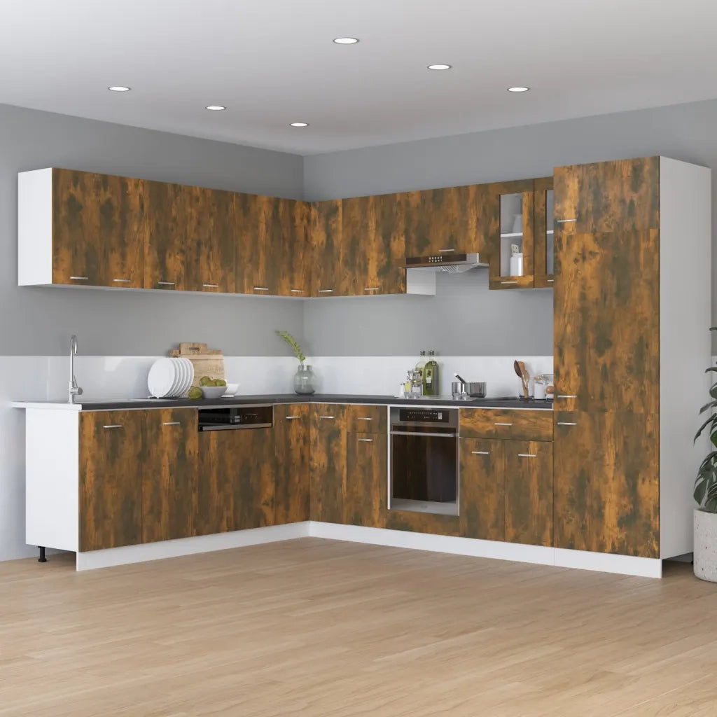 Mobile con Cassetto “Lyon” Rovere Fumo 30x46x81,5 cm 815567